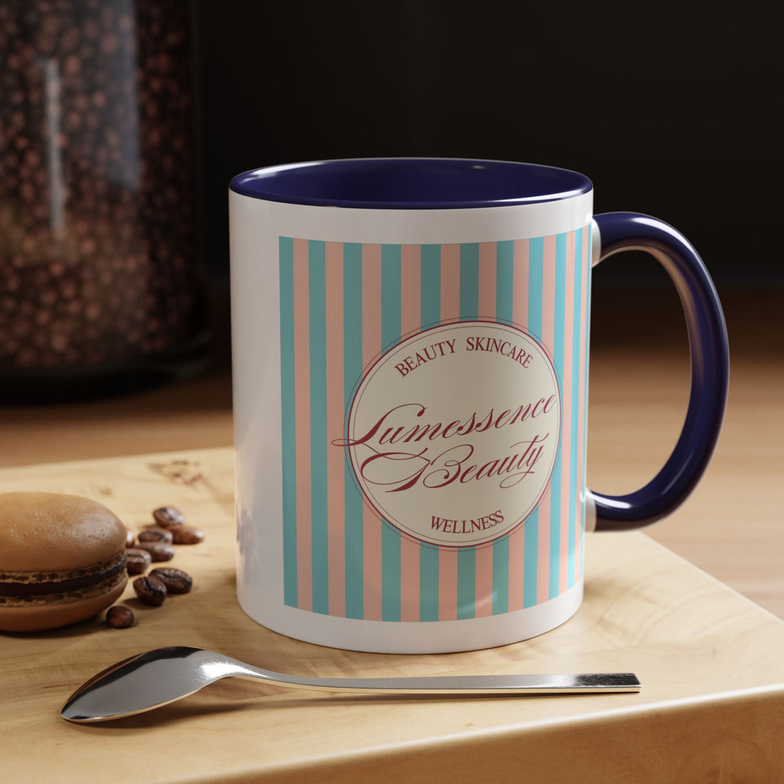 Lumessence Beauty Striped Logo - Accent Coffee Mug 11/15oz