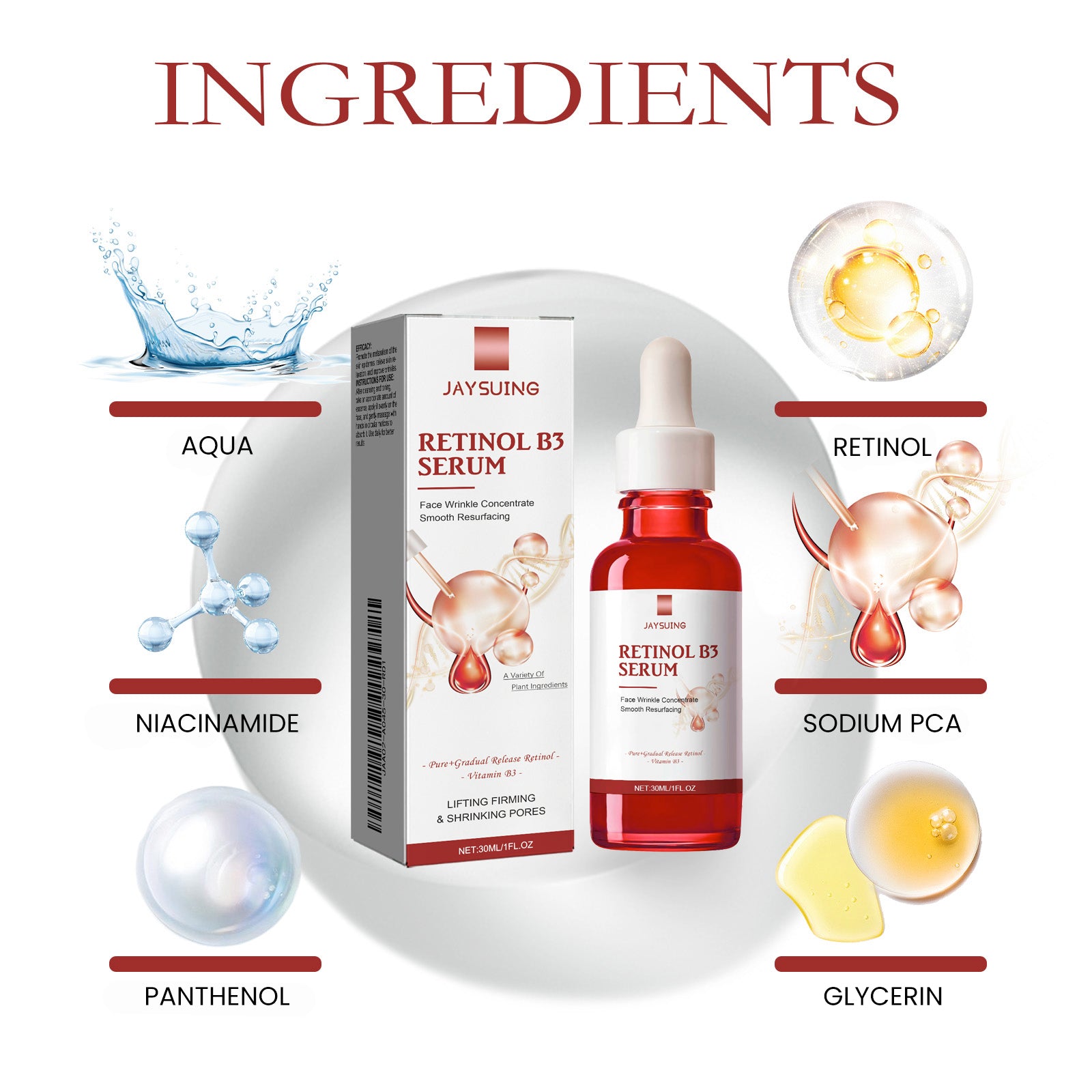 Retinol Face Essence Firming Hydrating Anti Wrinkle Serum