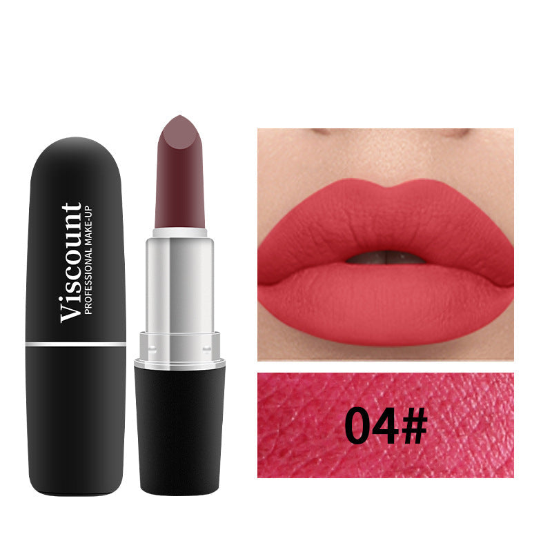 Frosted Matte Moisturizing Bullet Lipstick 12 Color Collection