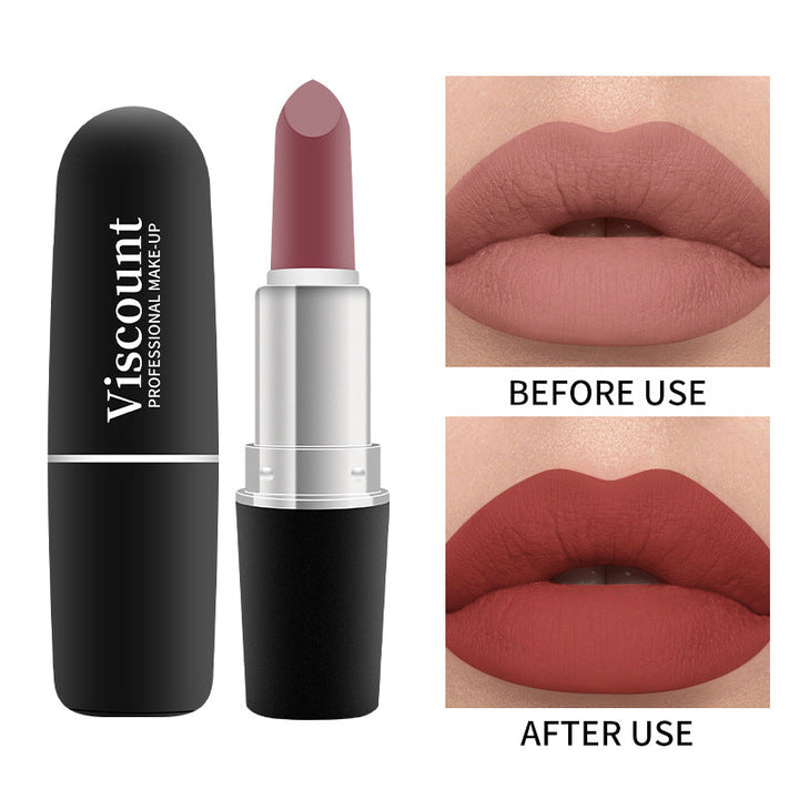 Frosted Matte Moisturizing Bullet Lipstick 12 Color Collection