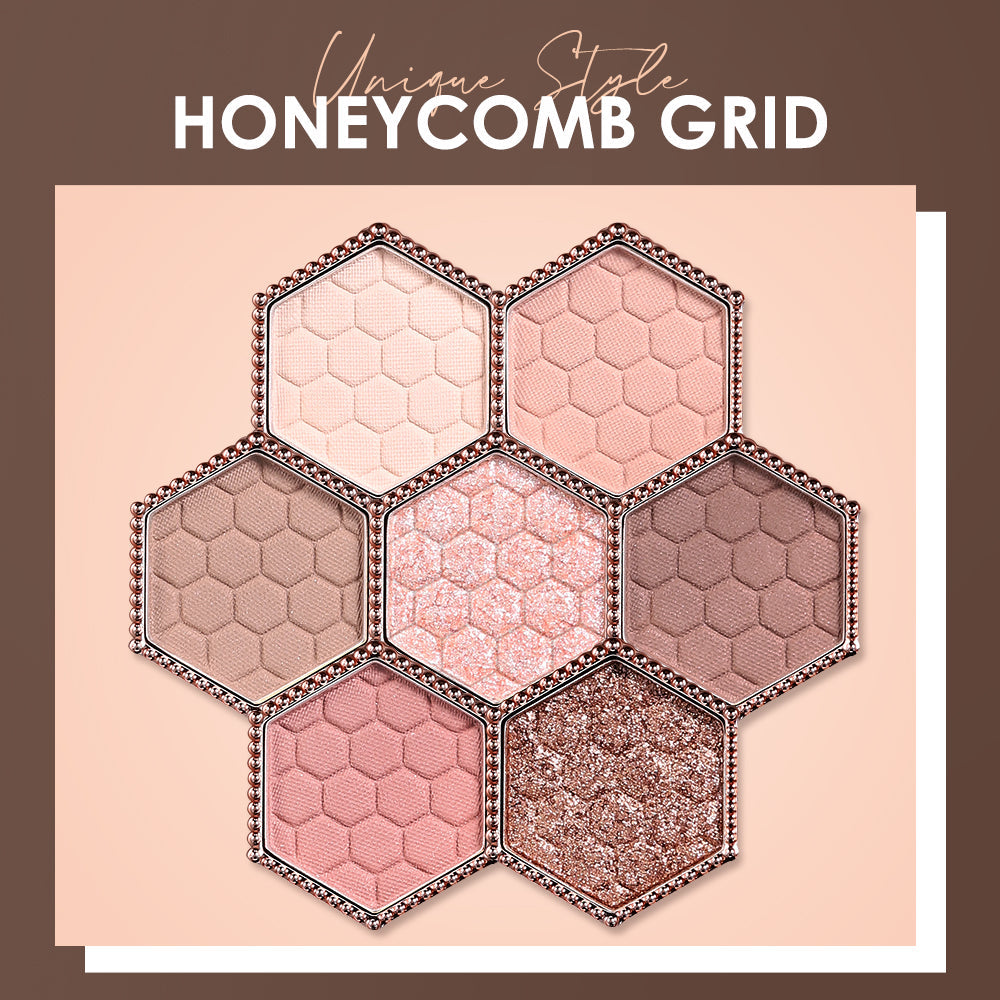 Honeycomb Hexagonal 12 Color Earth Tone Eyeshadow Palette
