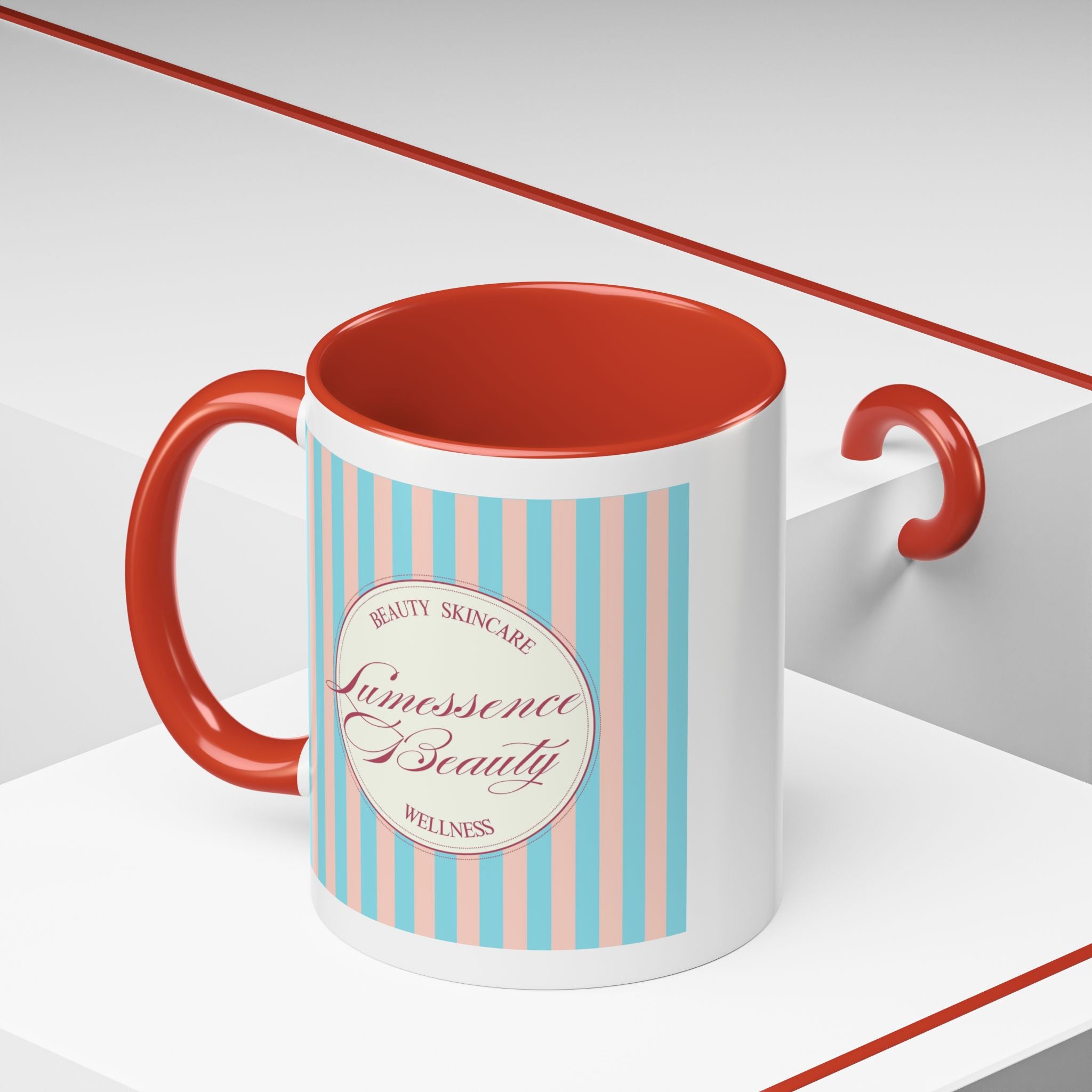 Lumessence Beauty Striped Logo - Accent Coffee Mug 11/15oz