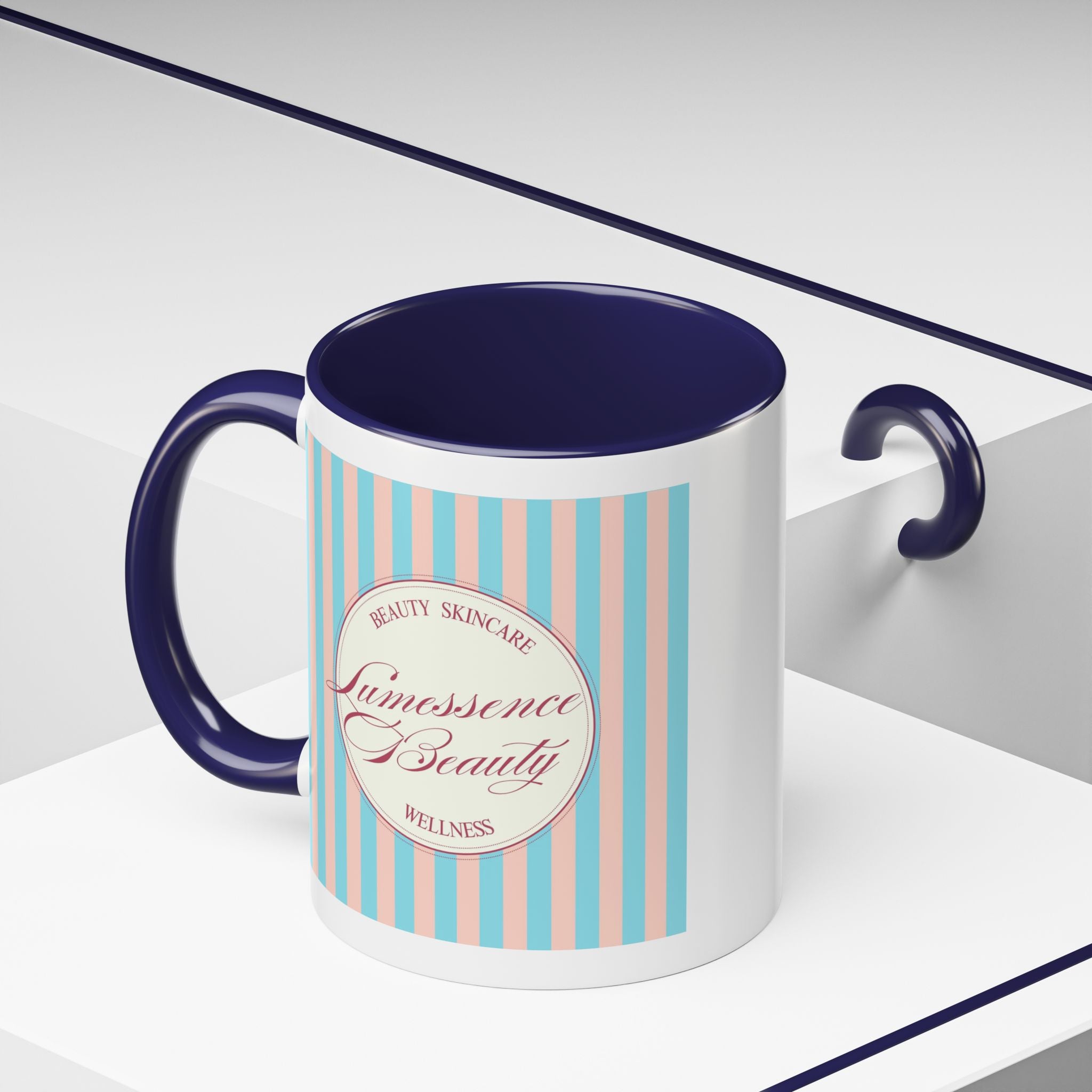 Lumessence Beauty Striped Logo - Accent Coffee Mug 11/15oz
