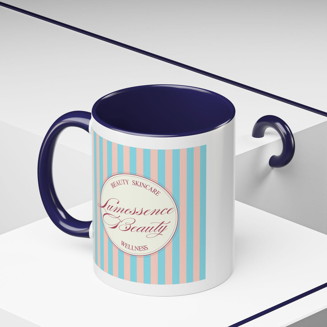 Lumessence Beauty Striped Logo - Accent Coffee Mug 11/15oz