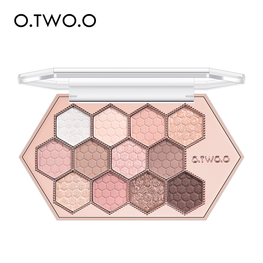 Honeycomb Hexagonal 12 Color Earth Tone Eyeshadow Palette