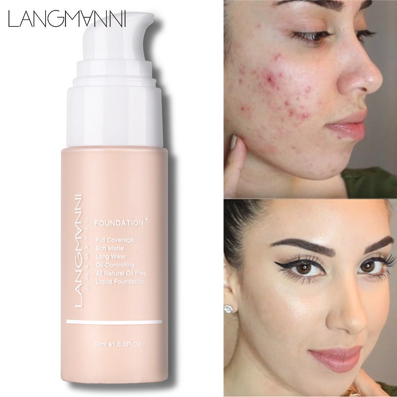 Matte Makeup Foundation Oil Control Concealer Liquid Foundation Cream