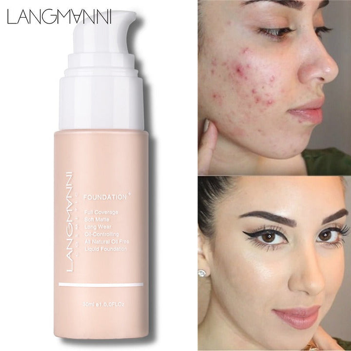 Matte Makeup Foundation Oil Control Concealer Liquid Foundation Cream