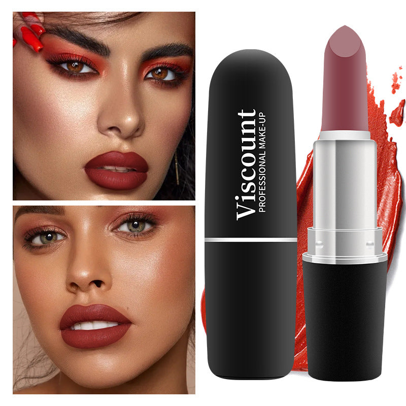 Frosted Matte Moisturizing Bullet Lipstick 12 Color Collection