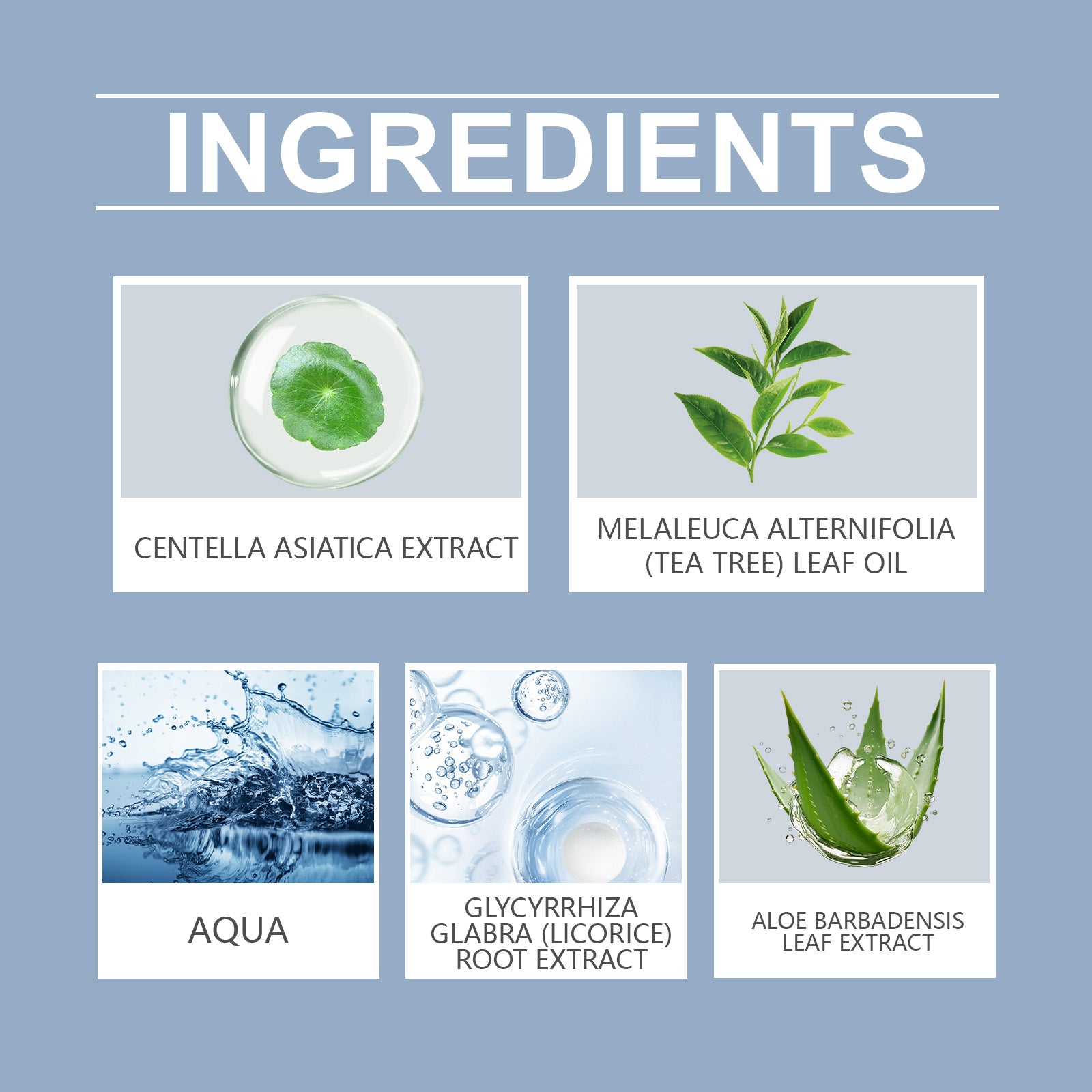 Acne Soothing Serum Hydrating Moisturizing Facial Skin Care Solution