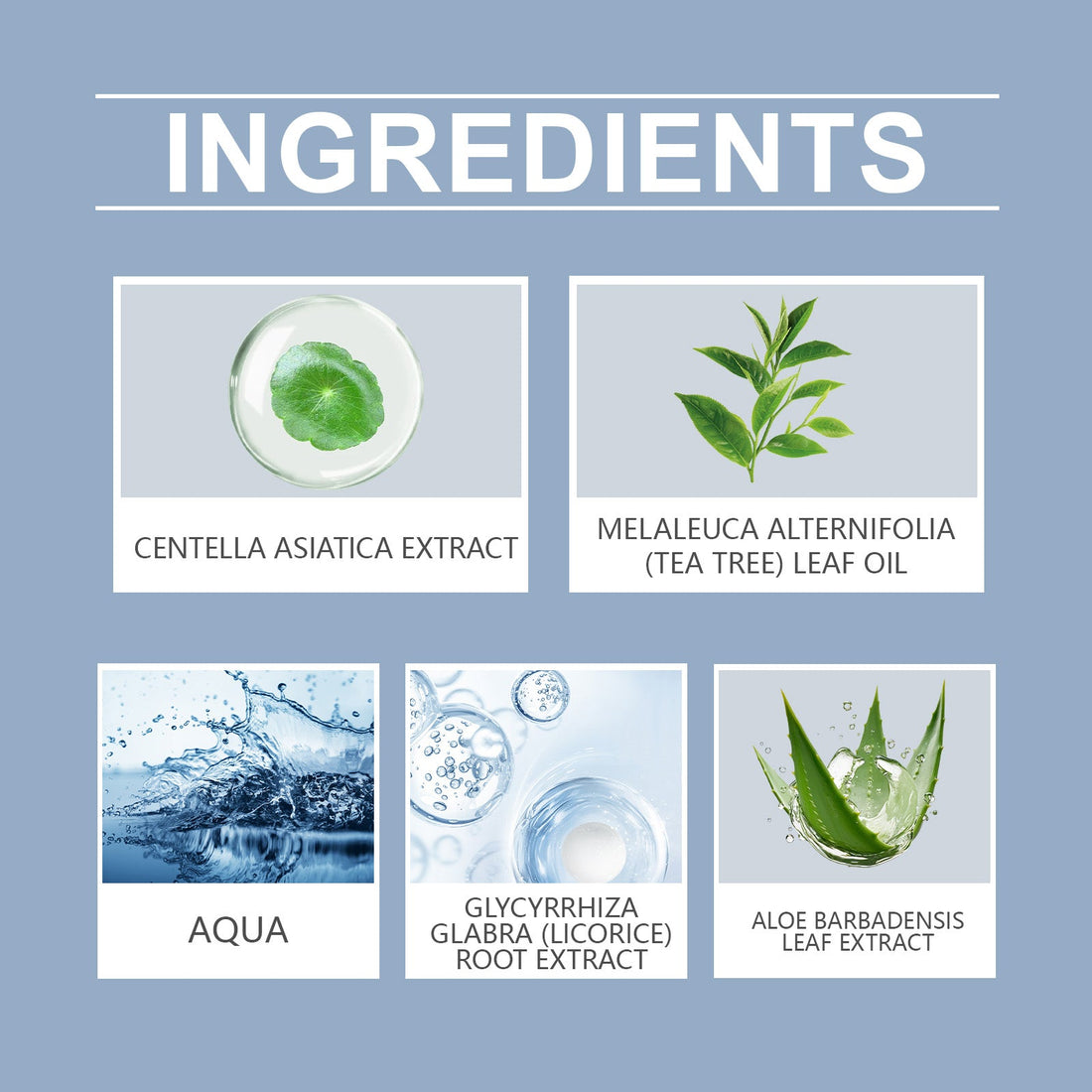 Acne Soothing Serum Hydrating Moisturizing Facial Skin Care Solution