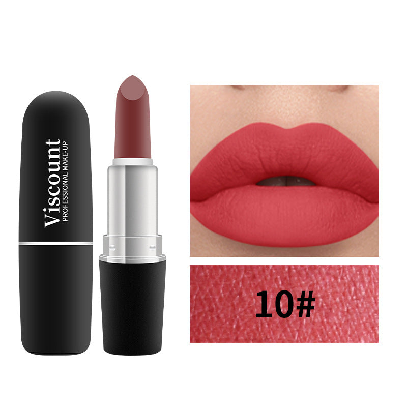 Frosted Matte Moisturizing Bullet Lipstick 12 Color Collection