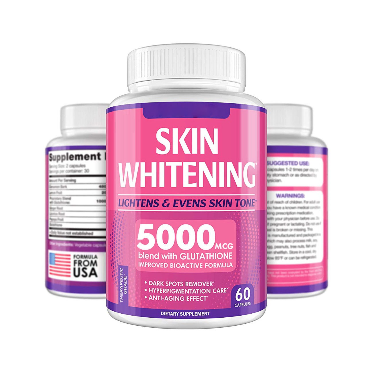 High Strength Glutathione Liposomal Herbal Vitamin Supplement Capsules