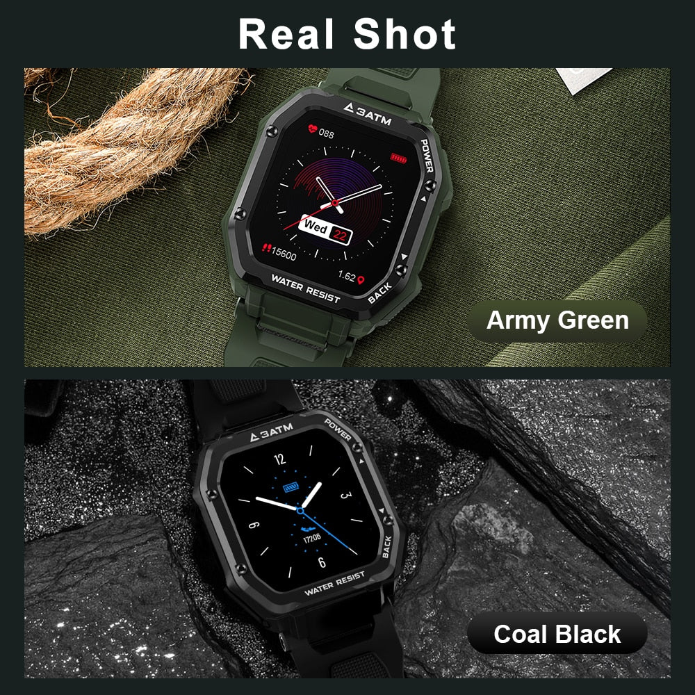 Rugged Smart Watch Waterproof Outdoor Fitness Tracker