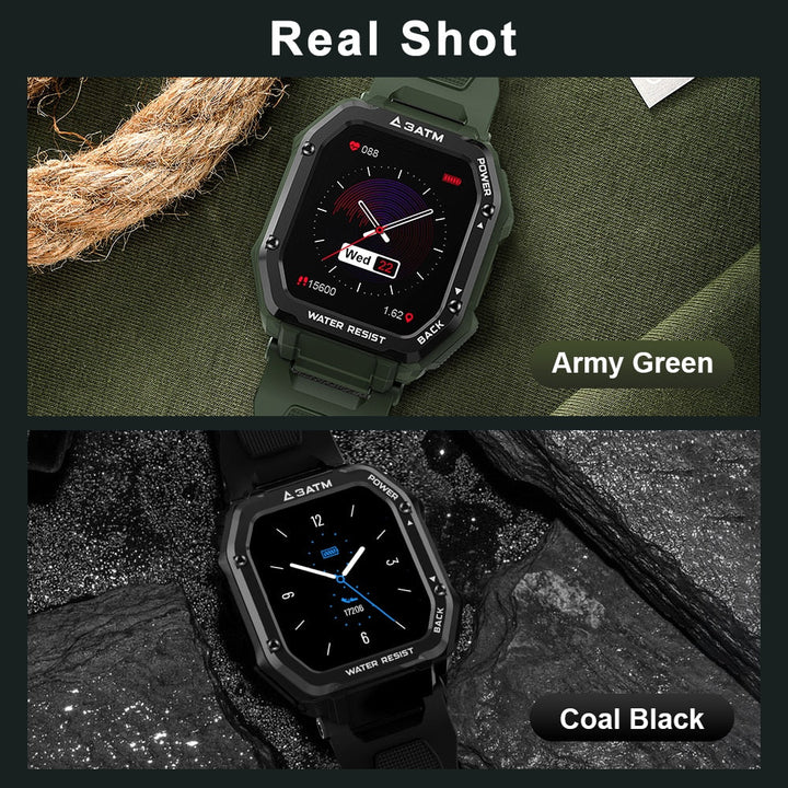 Rugged Smart Watch Waterproof Outdoor Fitness Tracker