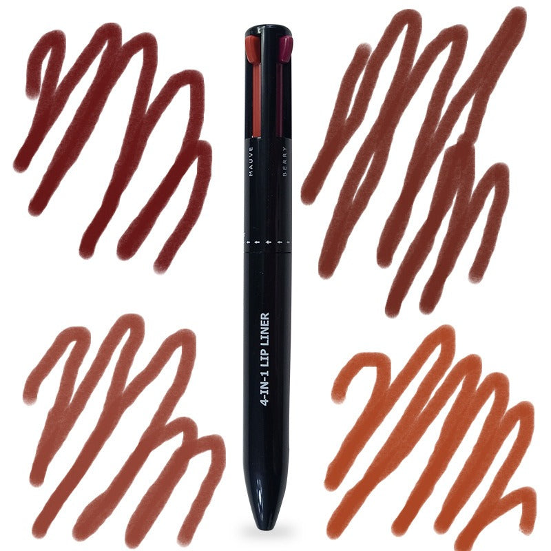 4 In 1 Makeup Pen Four Color Lip Liner
