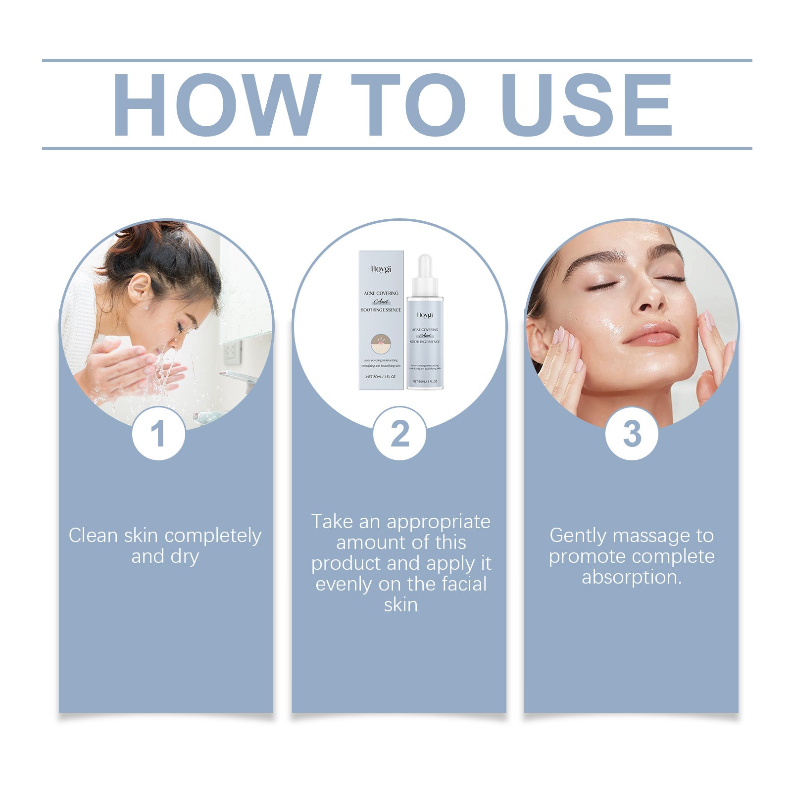 Acne Soothing Serum Hydrating Moisturizing Facial Skin Care Solution