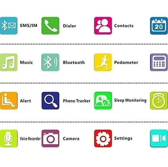 Bluetooth Smart Watch Camera Activity Tracker Phone Sync