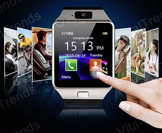 Bluetooth Smart Watch Camera Activity Tracker Phone Sync