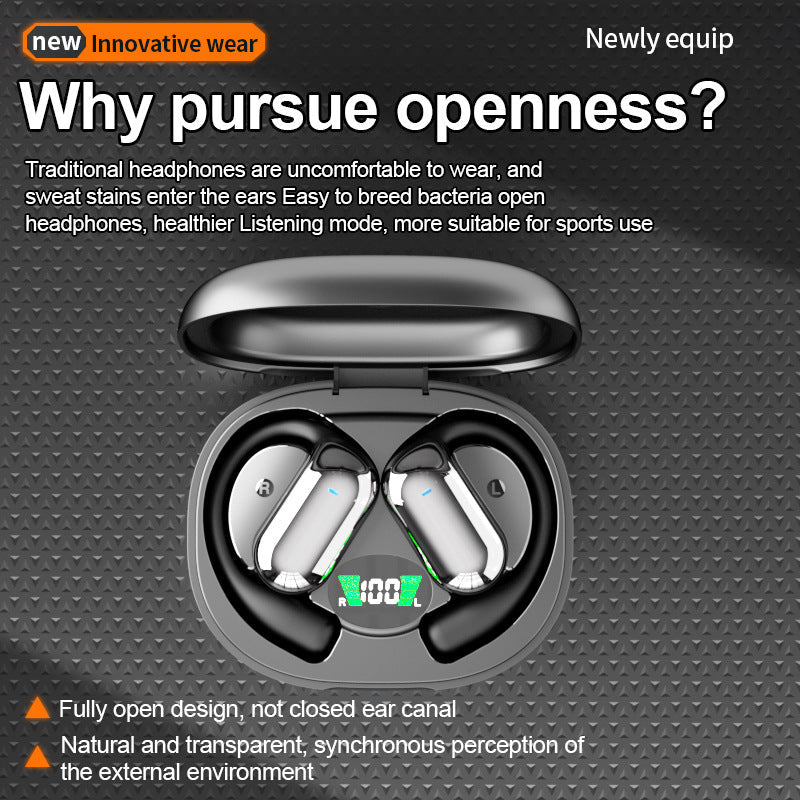 Open Ear Wireless Bluetooth Sports Earphones Noise Cancelling