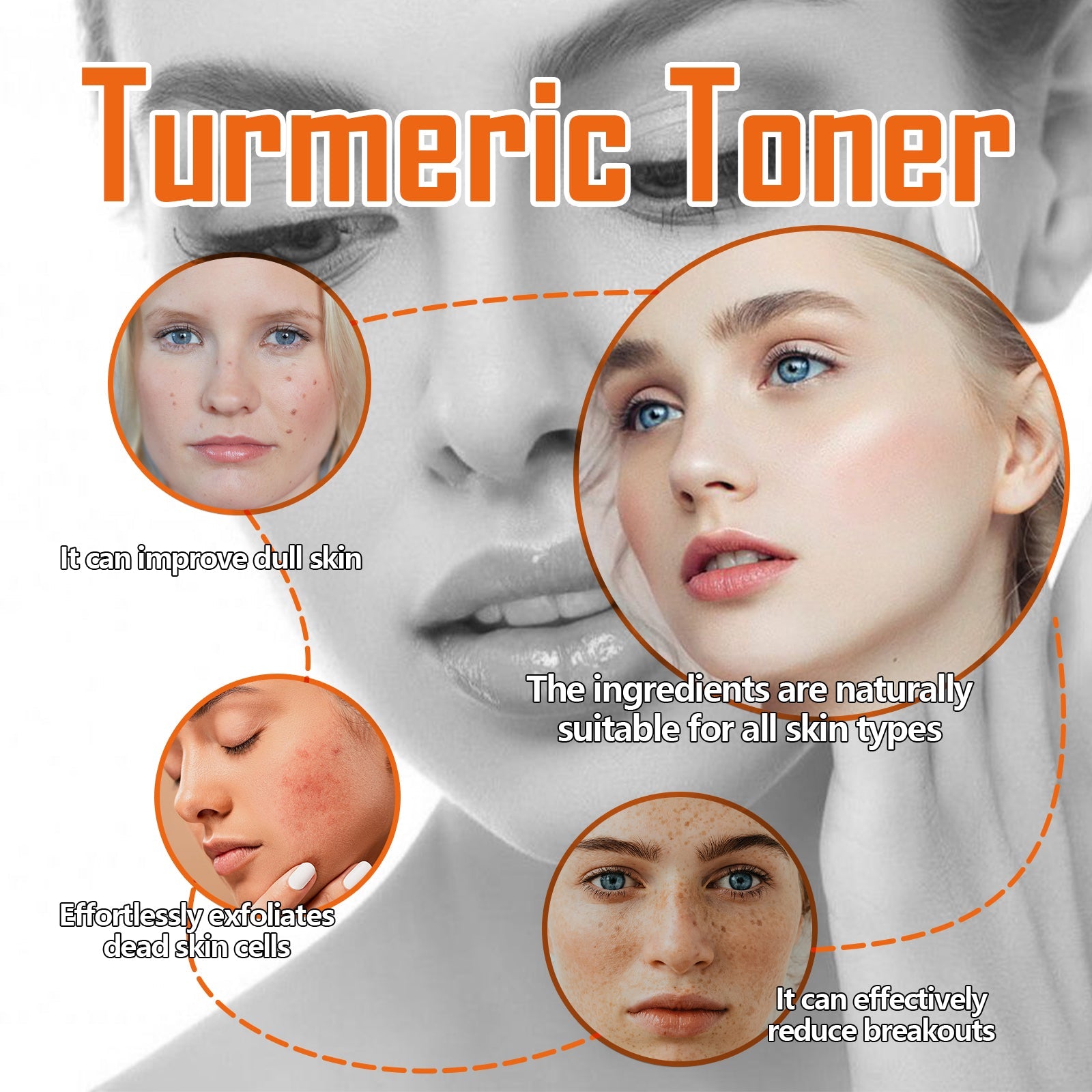 Turmeric Hydrating Firming Moisturizing Facial Skin Toner