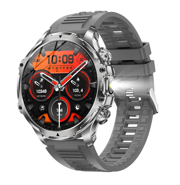 AK75 Smart Watch LED Flashlight Sports Fitness Tracker