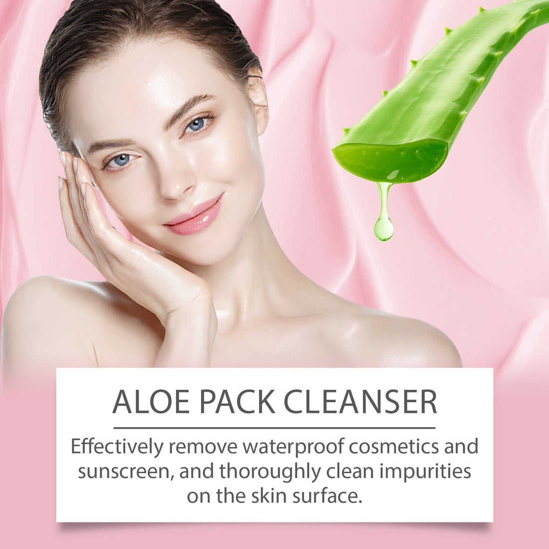 Aloe Soothing Cleanser Gentle Exfoliating Hydrating Face Wash