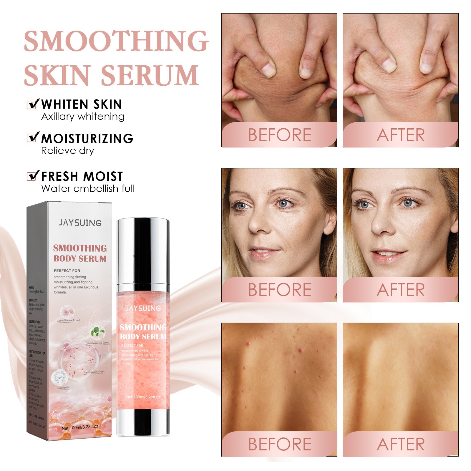 Smoothing Body Serum Moisturizing Repairing Dry Skin Treatment