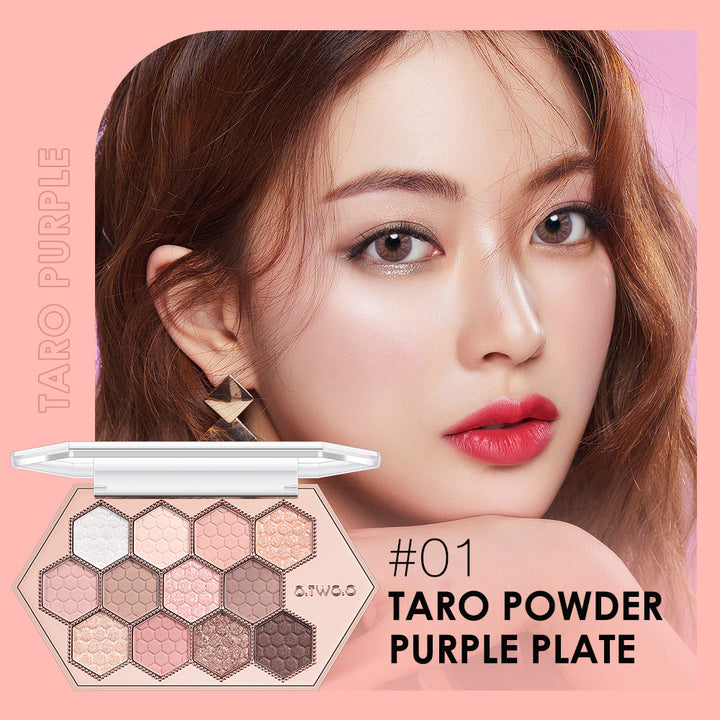 Honeycomb Hexagonal 12 Color Earth Tone Eyeshadow Palette