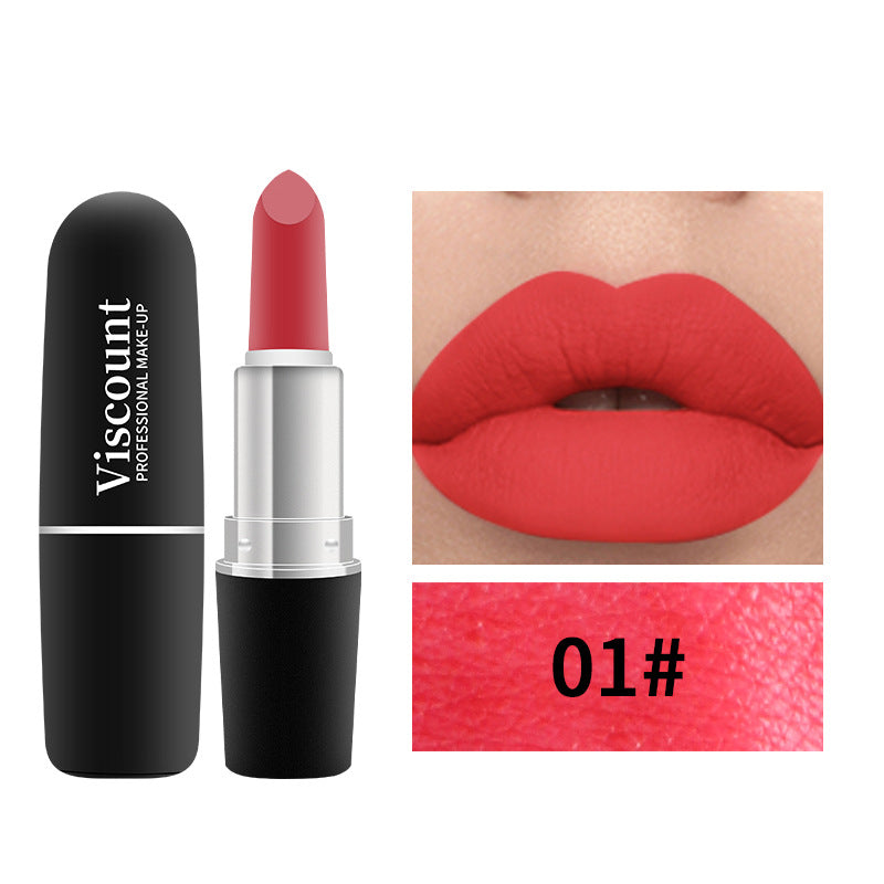Frosted Matte Moisturizing Bullet Lipstick 12 Color Collection