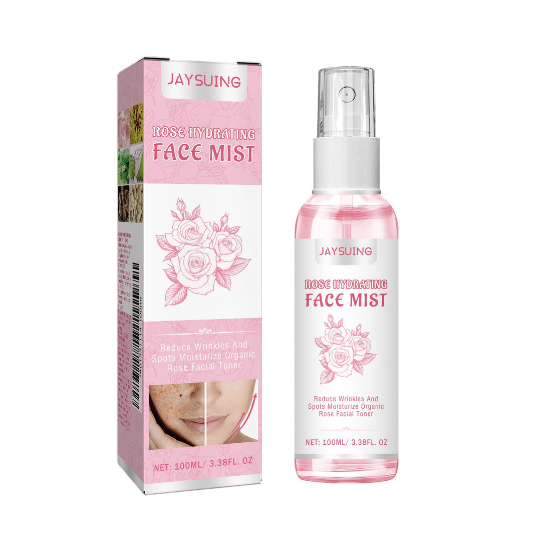 Rose Face Toner Hydrating Refreshing Oil Control Skincare