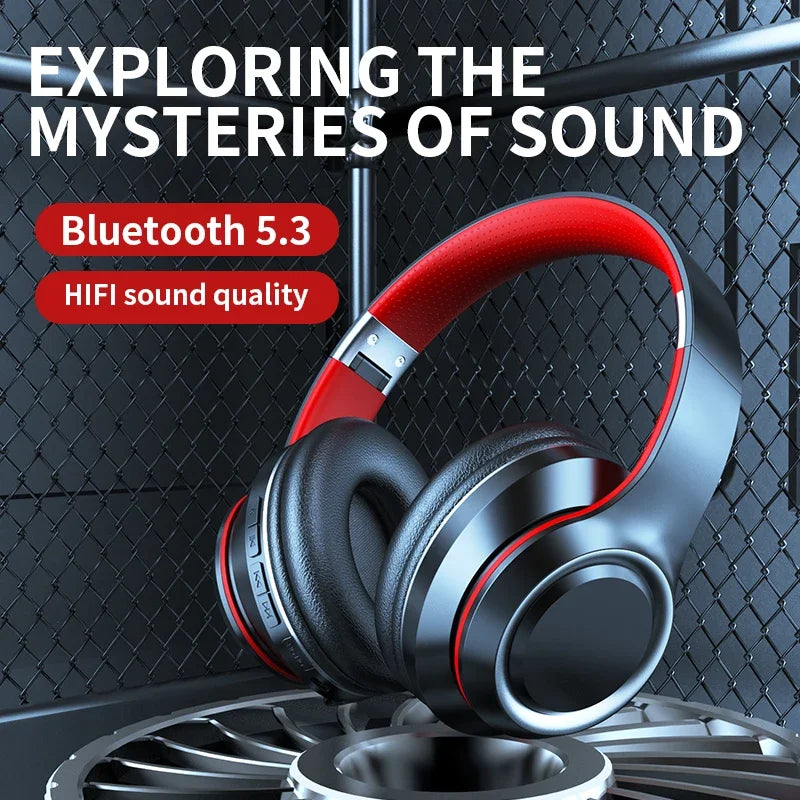 Wireless Headphones Heavy Bass Long Battery Earphones