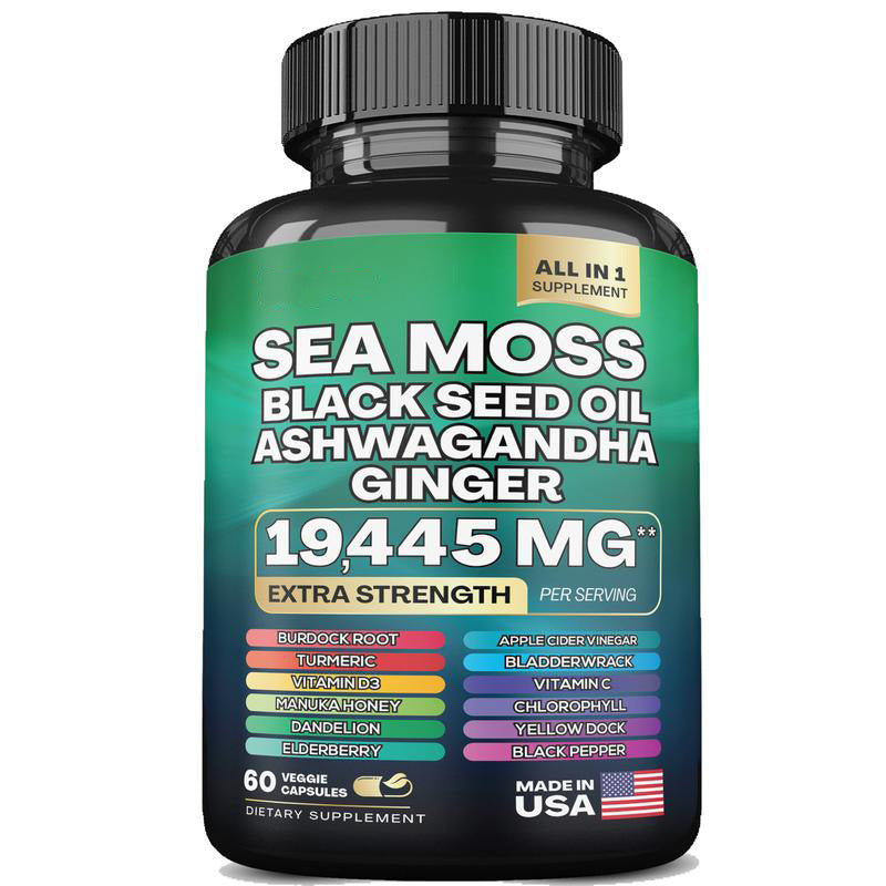 Sea Moss Shilajit Collagen Peptide 2 In 1 Capsules