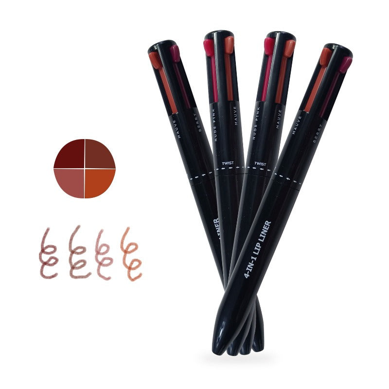 4 In 1 Makeup Pen Four Color Lip Liner