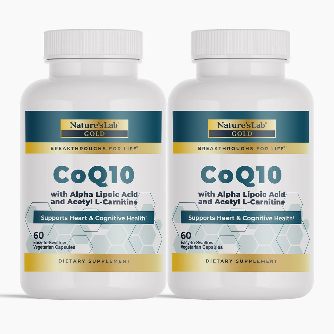 Nature's Lab Gold CoQ10 + Alpha Lipoic Acid + Acetyl L-Carnitine HCl