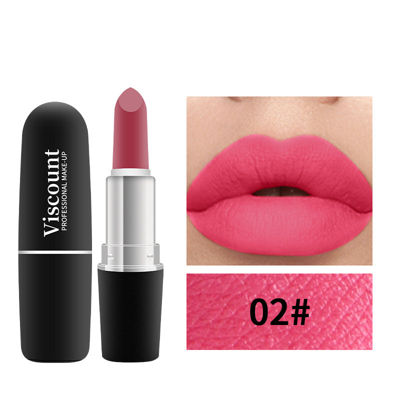 Frosted Matte Moisturizing Bullet Lipstick 12 Color Collection