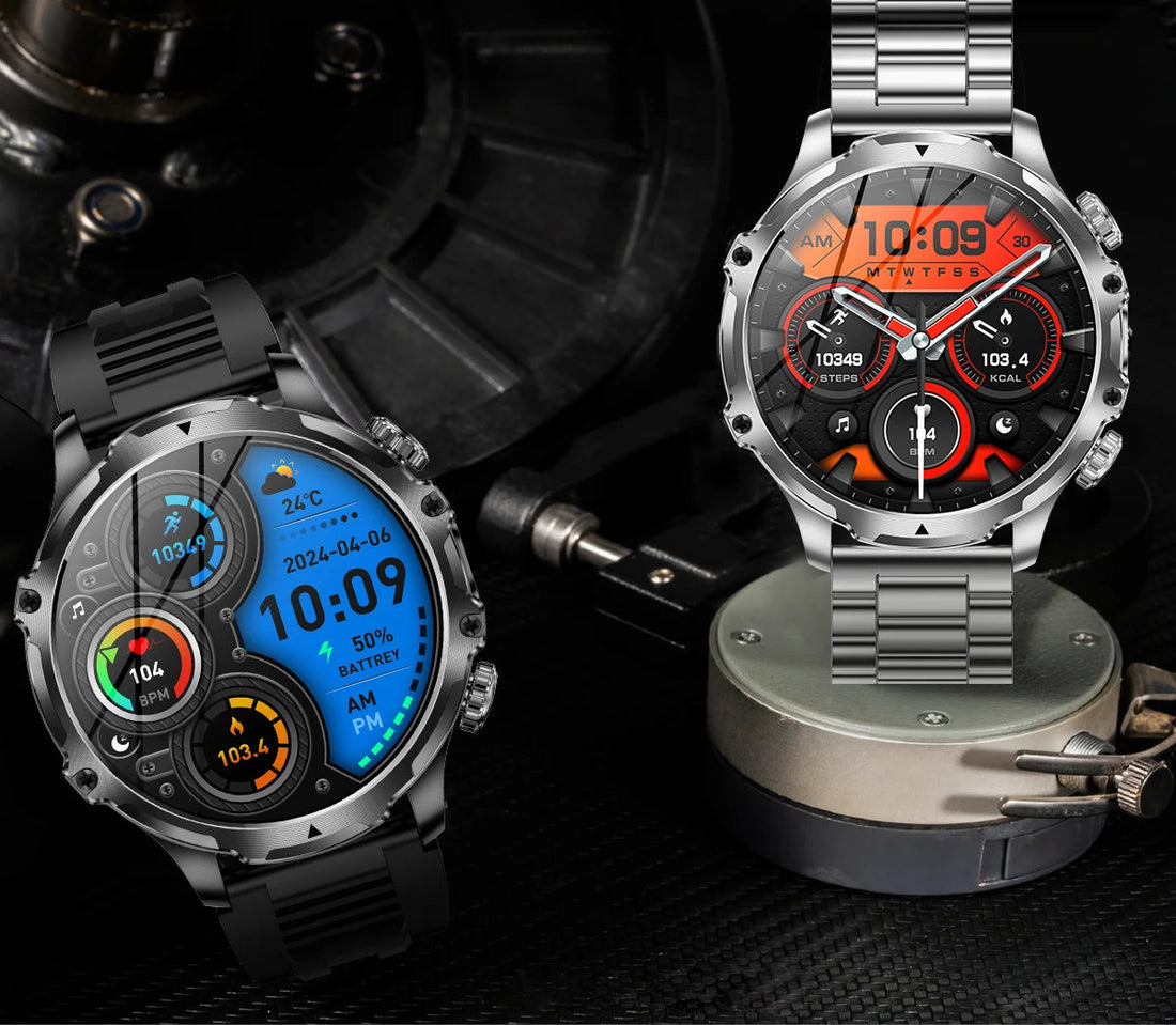 AK75 Smart Watch LED Flashlight Sports Fitness Tracker