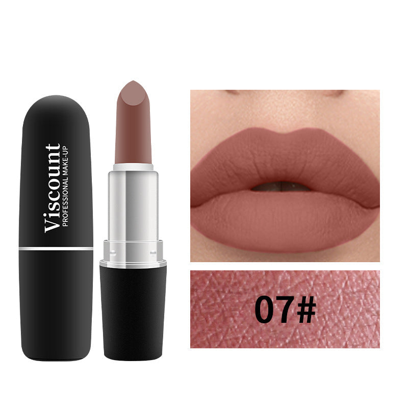 Frosted Matte Moisturizing Bullet Lipstick 12 Color Collection
