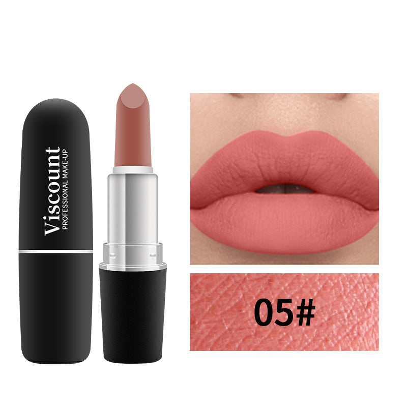 Frosted Matte Moisturizing Bullet Lipstick 12 Color Collection