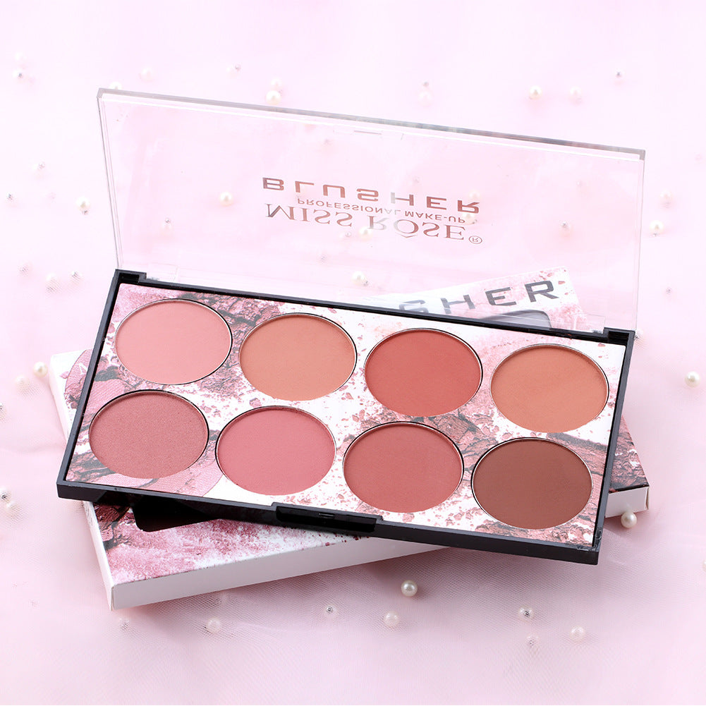 Eight Color Matte Long Lasting Blush Palette