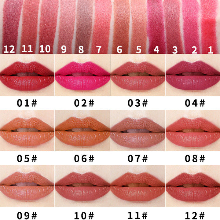 Small Square Matte Moisturizing Long Lasting Portable Lipstick