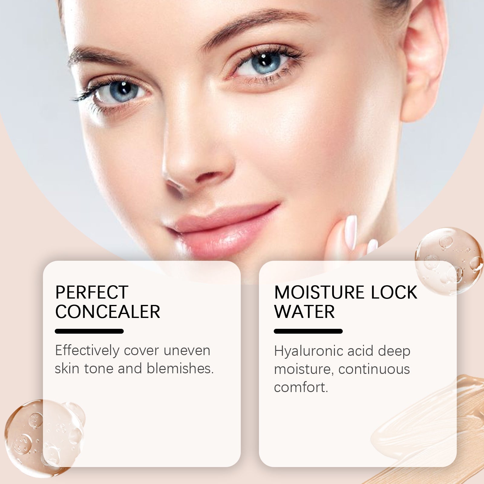 Lightweight Transparent Concealer Foundation Stick Long Lasting Natural Finish