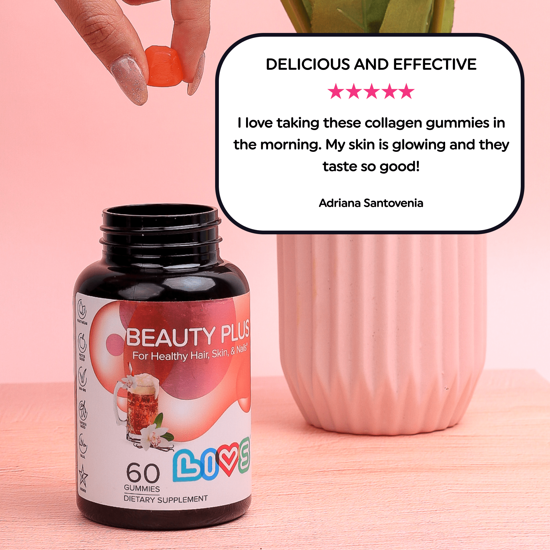 Beauty Plus Daily Skin Hair Nail Wellness Supplement