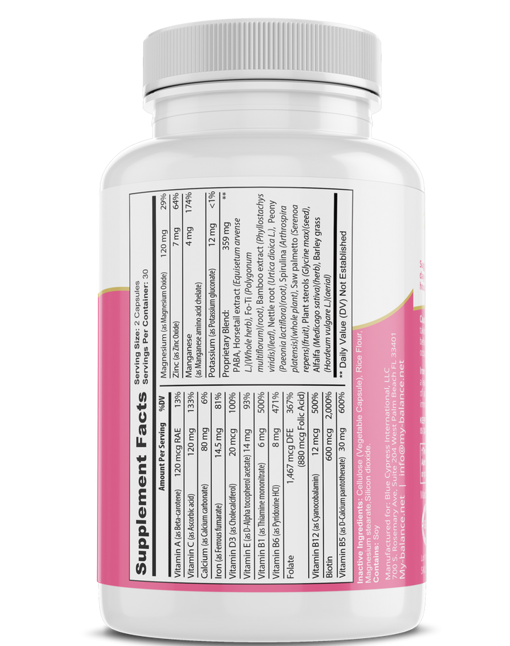 Hair Skin Nails Beauty Supplement Daily Wellness Formula Support