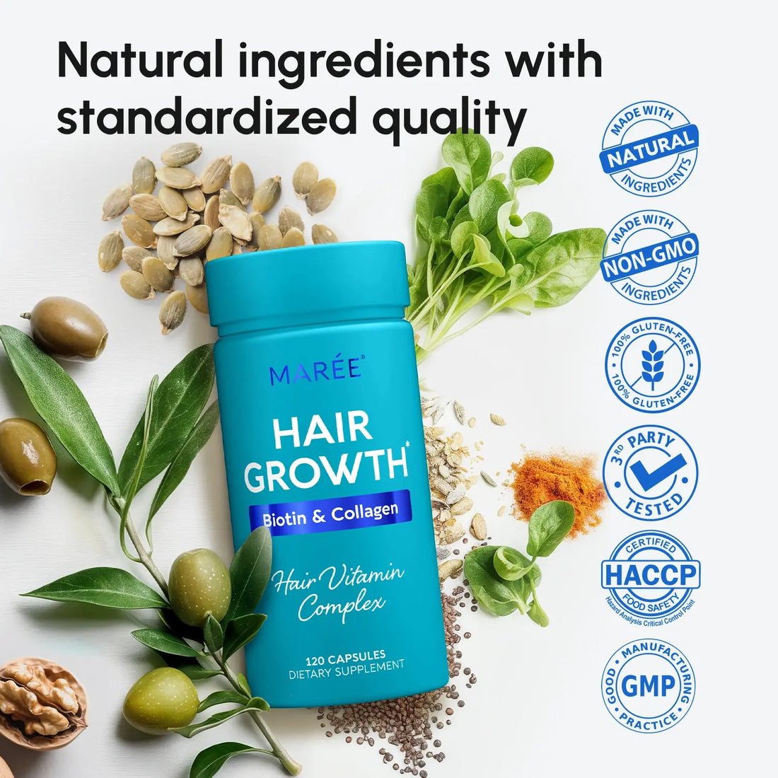 Collagen Hair Growth Complex Dietary Supplement Formula