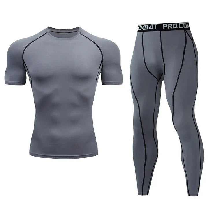 Men's Compression Fitness Gear Gym Workout Performance Wear