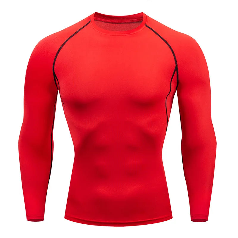Men's Long Sleeve Fitness Tee Spring Autumn Workout