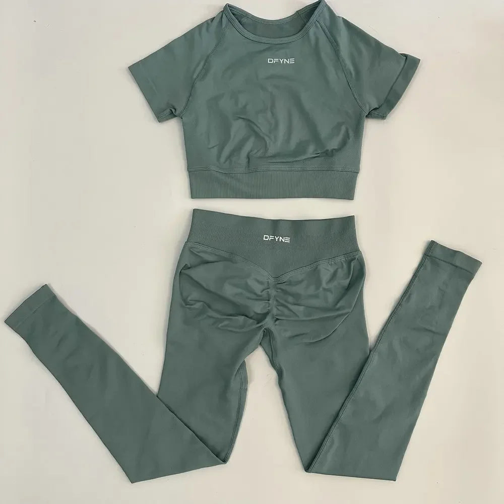 Women's 2 Piece Fitness Yoga Outfit Activewear Set