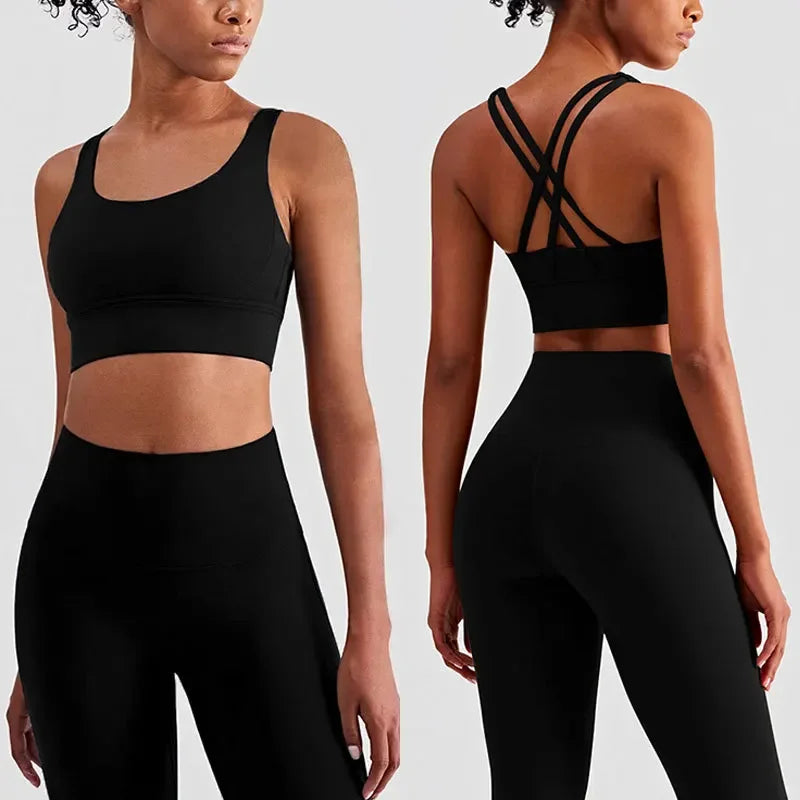 Women's Comfortable Supportive Fitness Suit Workout Activewear Set