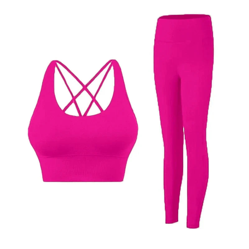 Women's Comfortable Supportive Fitness Suit Workout Activewear Set