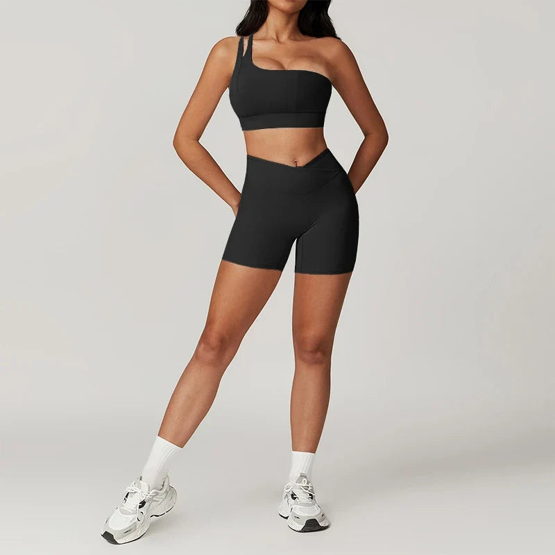 Women's Push Up Tracksuit Workout Sportswear Tights Set